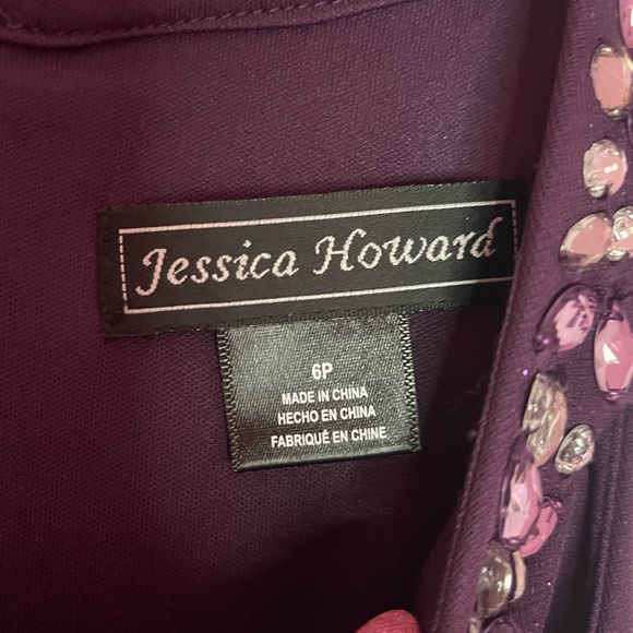 Purple sparky dress by Jessica Howard petite - Picture 4 of 4